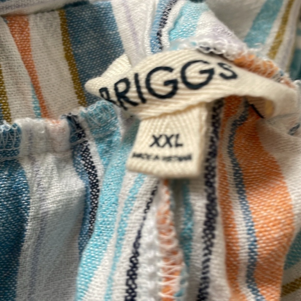 Briggs Ladies Linen short  TEAL - Picture 3 of 4